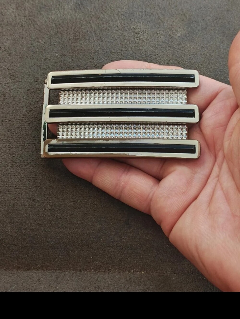 1990s Adidas 3-Stripe "Golf Trophy" Belt Buckle